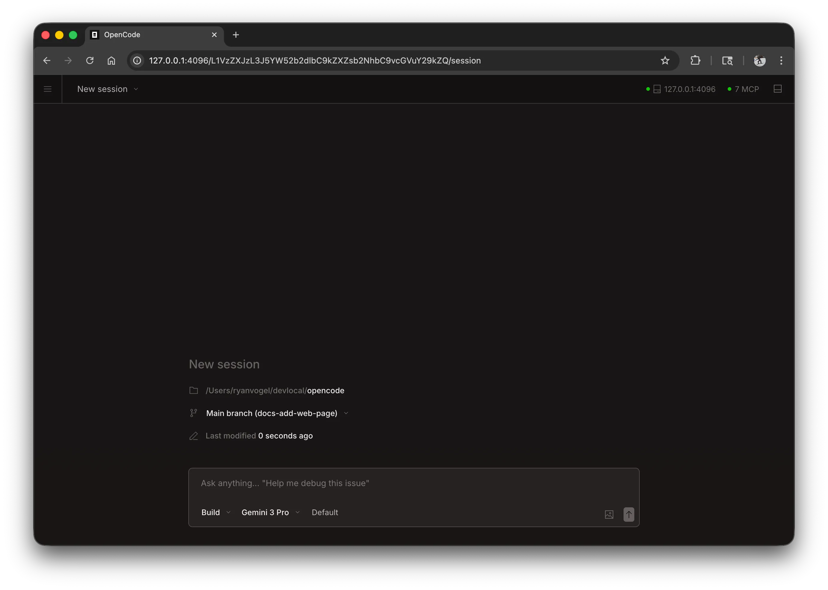 hordecode Web - New Session